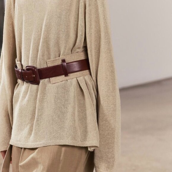 ZARA  Leather Belt(Brown, US 32/EUR 85/UK 32 or US 34/EUR 90/UK 34) - Picture 4 of 12